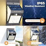 litogo 140LED Solar Security Lights Outdoor Motion Sensor 270 Wide Angle view 2