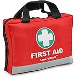 First Aid Kit -309 Pieces- Reflective Bag Design - Including Eyewash, Bandages, Moleskin Pad and Emergency Blanket for Travel