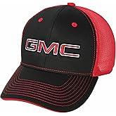 GMC Logo Black Mesh Back Structured Hat - Officially Licensed Snapback Cap