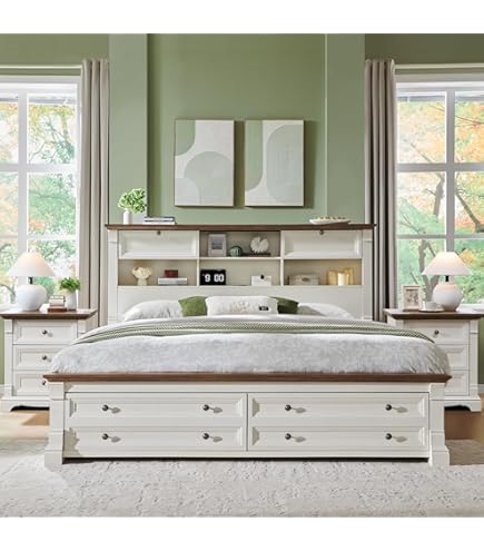 Amazon.com: Picket House Furnishings Gavin Queen Panel Bed Queen