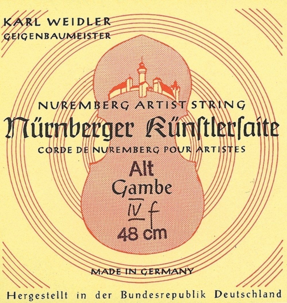 Savarez viola da gamba strings F4 copper wound BFC210