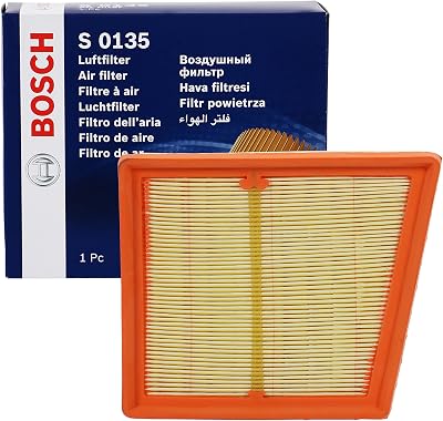 Bosch S0135 Car Air Filter - Moisture-Resistant, High Tensile Strength