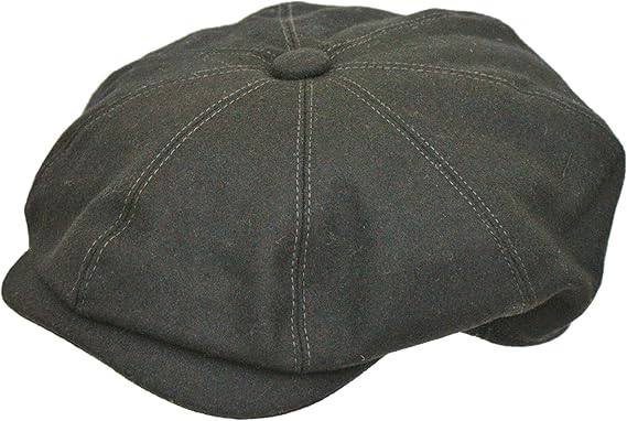 boys black flat cap