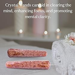 Amazing Gemstone Strawberry Quartz Crystal Wand