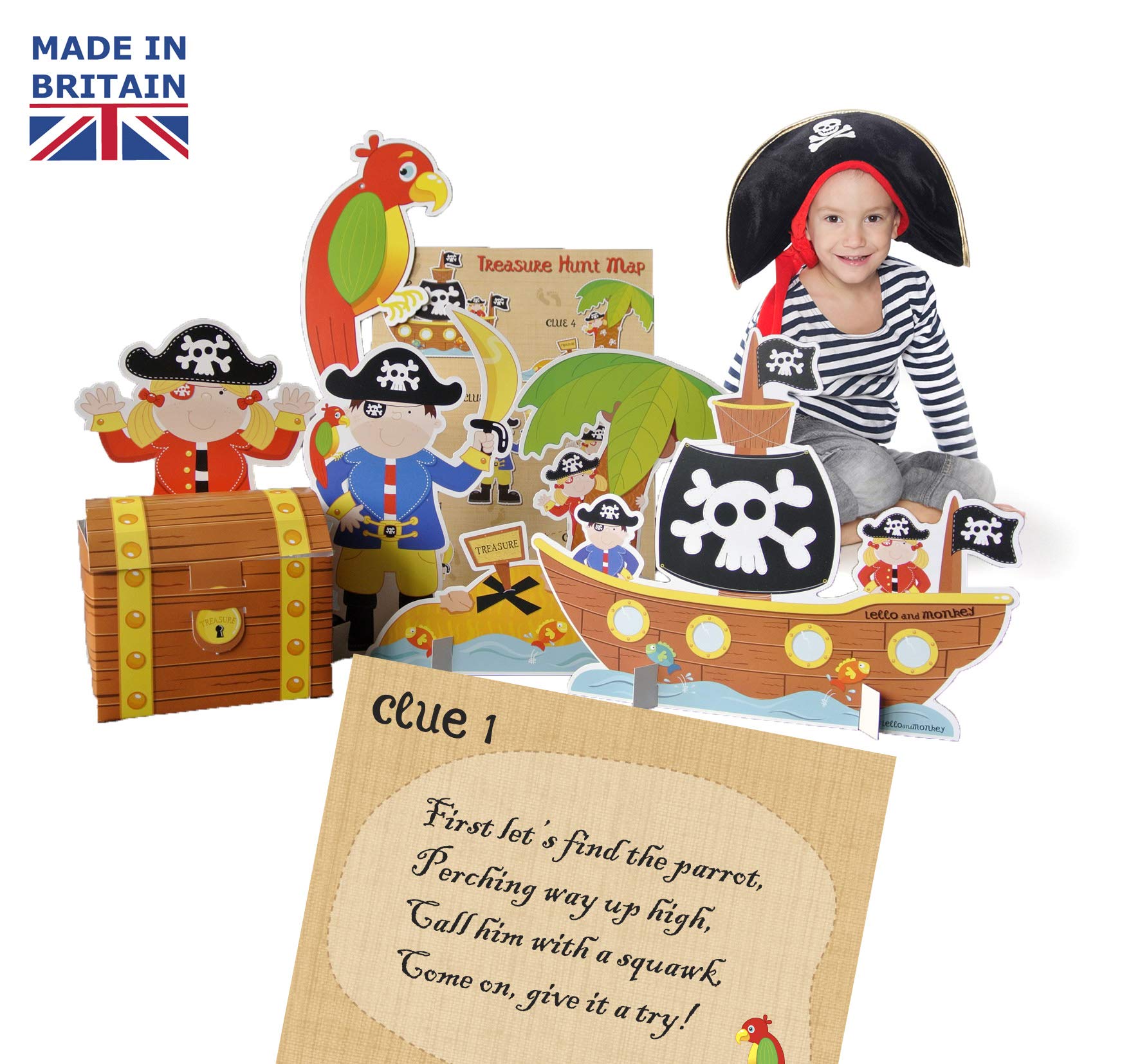 Pirate Treasure Hunt Party Game for kids