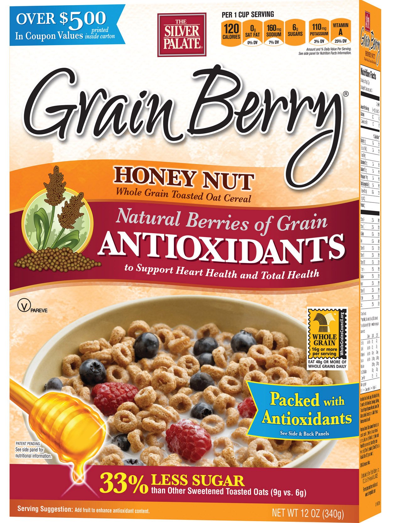 Grain Berry Cereal, Apple Cinnamon, 12 Ounce