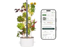 Gardyn Studio 1 Vertical Hydroponics Growing System Kit - 16 Non-GMO Plants, Herbs, Vegetables - Tower Garden - Hydroponic Herb Garden Planter Indoor Kit - Indoor Gardening System with LED Grow Lights