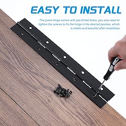 uxcell Piano Hinge, 48" Stainless Steel Continuous