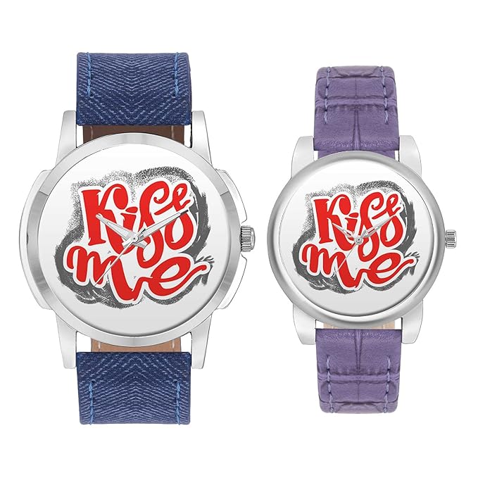 Gifts for Couple, Multicolor Dial Wrist Watch for Men and Women