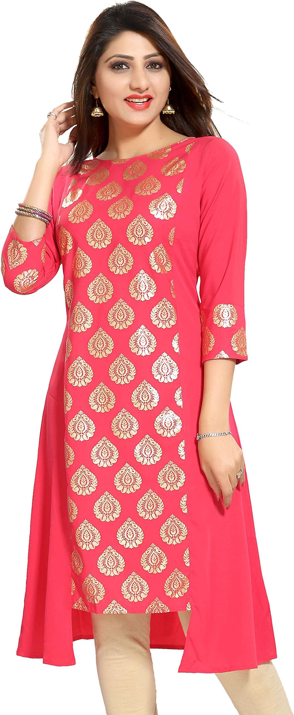 ALC CreationWomen's Crepe A-Line Kurta