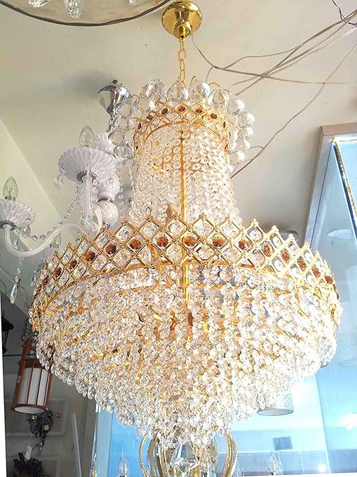Prop It Up Grand Golden Chandelier