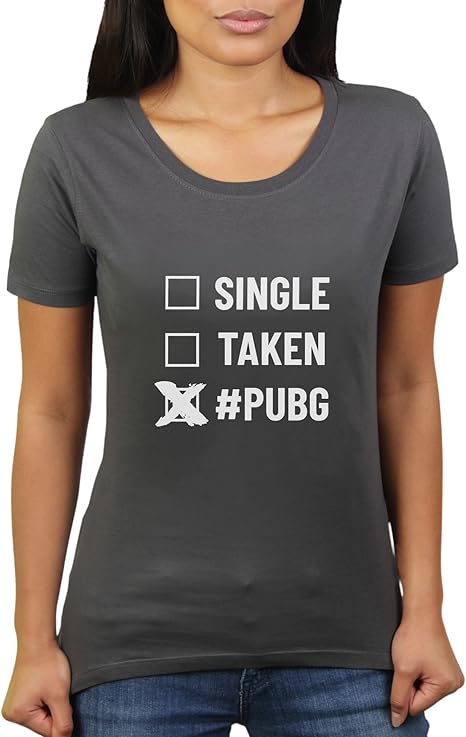 Single Taken Pubg Player Unknown Battlegrounds Damen T Shirt Von Katerlikoli Amazon De Bekleidung
