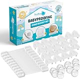 Booboo Baby 40 Pack Child Safety Kit | x10 Door Strap Locks, x10 Corner Guards