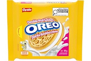 OREO Golden Double Stuf Sandwich Cookies, 261 g, Baked in Canada
