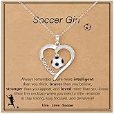 Lydow Volleyball/Softball/Basketball/Baseball Necklace Gifts for Girls, Sport Accessories Birthday Christmas Jewelry for Her 16+3 Inches