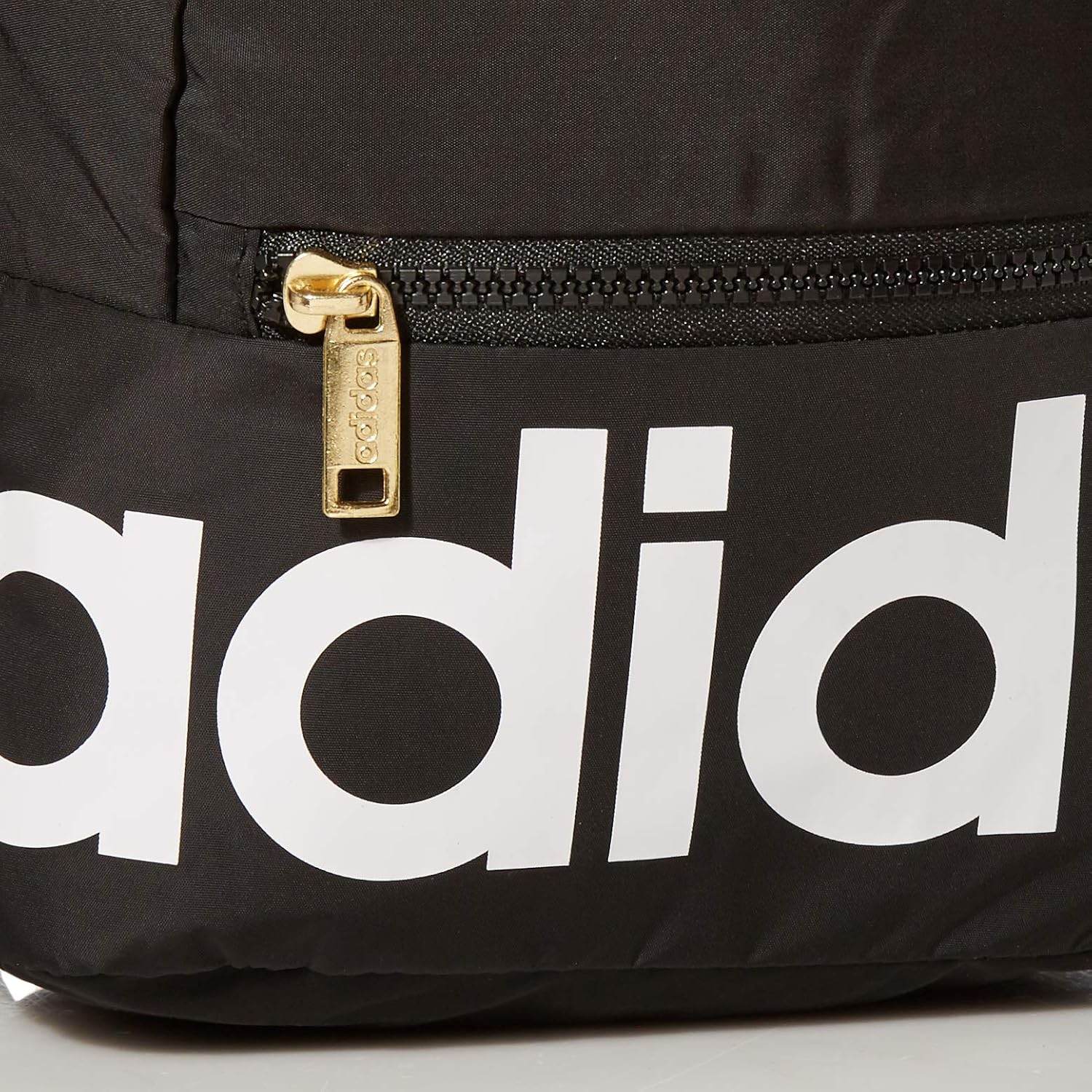 adidas Linear Mini Backpack, Black/White/Gold, ONE SIZE: Clothing