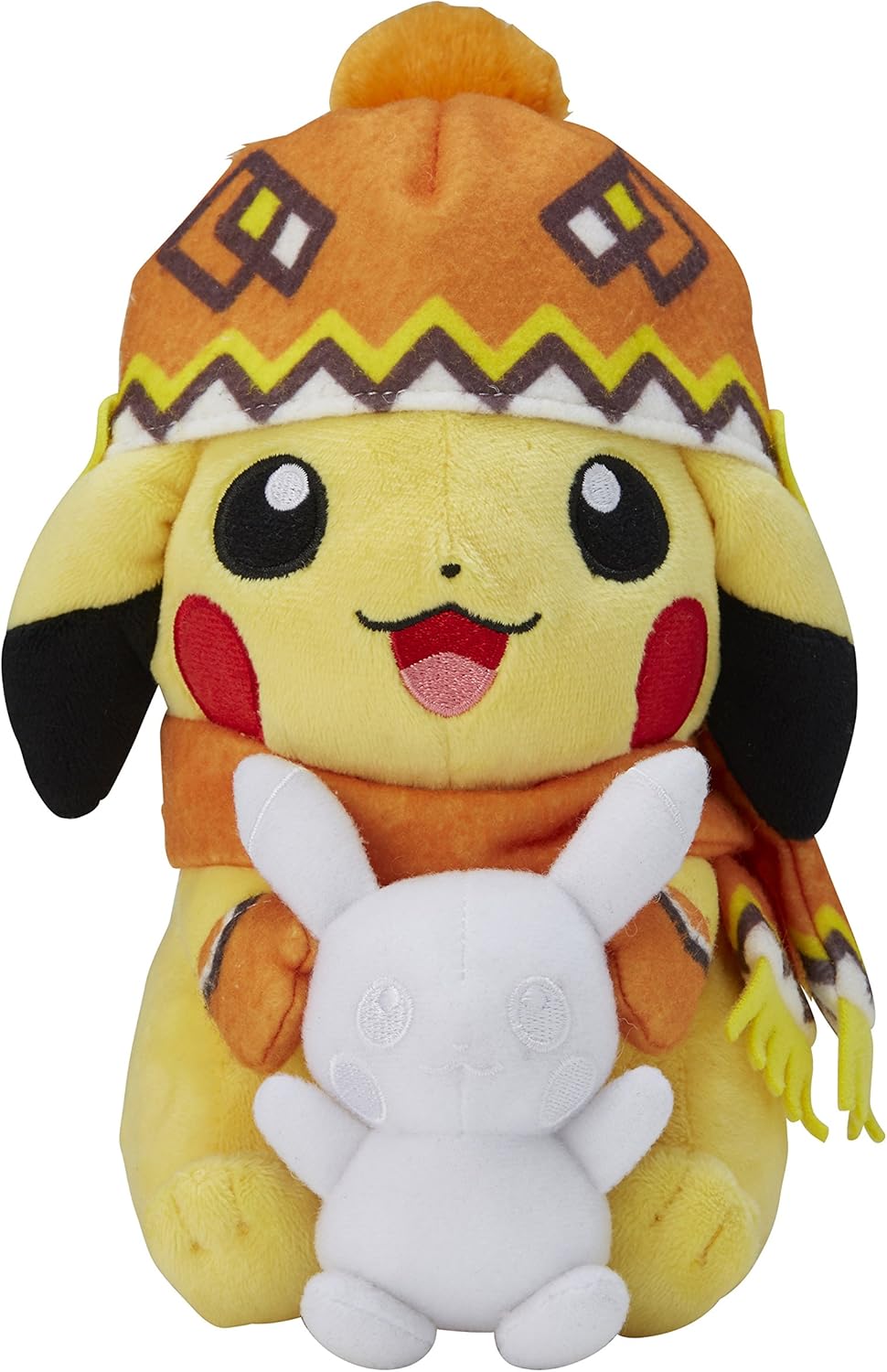 snow pikachu plush