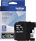 Brother Printer LC103BK High Yield Ink Cartridge, Black