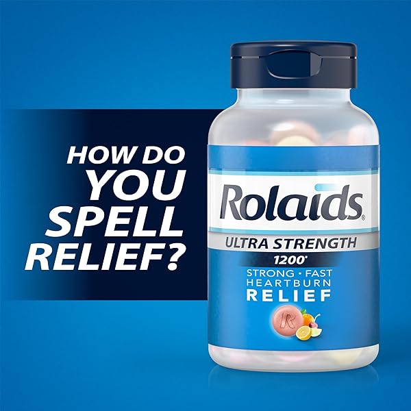 ROLAIDS ULTRA STRENGTH ANTACID CHEWABLE TABLETS, ASSORTED FRUIT, 72-COUNT