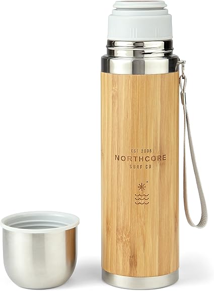 bamboo thermo bottle