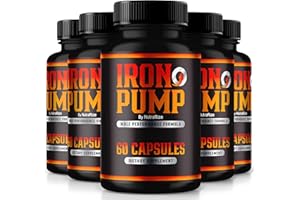 NUTRARIZE (5 Pack) Iron Pump Capsules for Men, IronPump Max Male Supplement, All Natural Pills for Max Performance and Overall Well-Being, Official Reviews (300 Capsules)