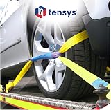 TENSYS Heavy Duty Ratchet Straps Set of 4 2000kg Lashing 4m 50mm view 3