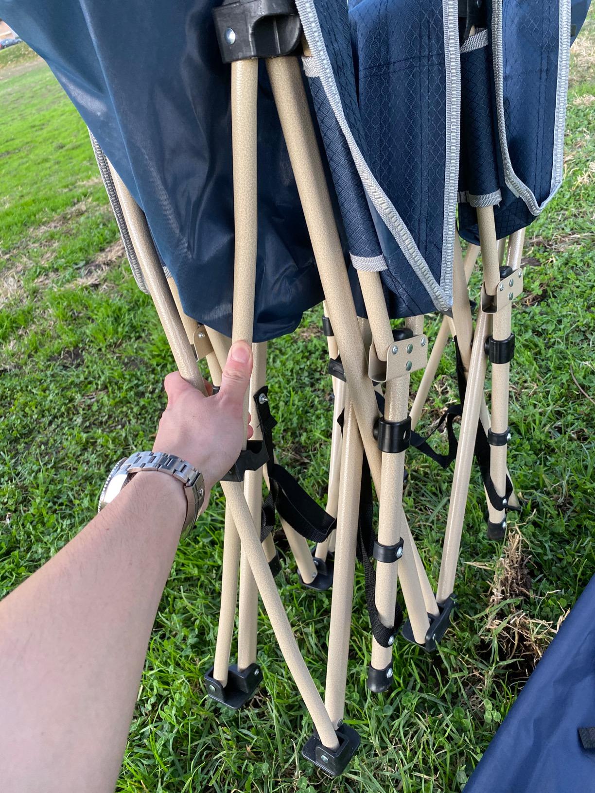 Best Folding Camping Cot Bed with Pillow, Carry Bag NiceC