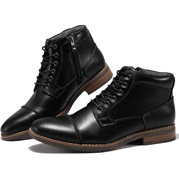 Amazon.com: Dockorio Mens motorcycle boots genuine leather  display picture 3