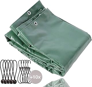 TK Gruppe Timo Klingler 3x4 m Abdeckplane 120 g/m² grün, als Schutzplane - Plane - Gewebeplane - Gartenplane - Bauplane mit Ösen und Planenspanner (3x4m)