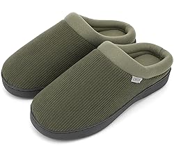 UBFEN Mens Slippers for Indoor Bedroom Memory Foam