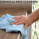 Clay Roberts Microfibre Cleaning Cloths 40x30cm Pack of 10 Blue view 3