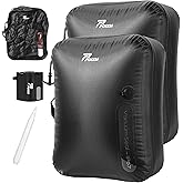 POIXM Vacuum Bags for Travel with Wireless Pump, 180° Open Zipper, IP67 Waterproof, Reusable Space Saver Compression Bags for