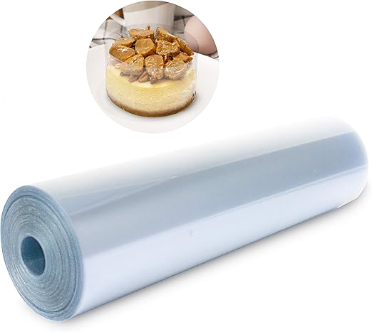 Cake Collar Acetate Roll 8 x 600 in (50ft) - Cake Collar 8 inch - Acetate Cake Collars - Acetate Sheets for Baking - Cake Sleeves - Plastic Cake Collar - Cake Wrap for baking - Acetato Para Reposteria