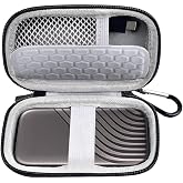 Case Compatible for WD 1TB 2TB 500GB My Passport SSD External Portable Drive-WDBAGF0010BRD-WESN, Carrying Storage Holder Bag Also fits for USB Cables(Case Only)
