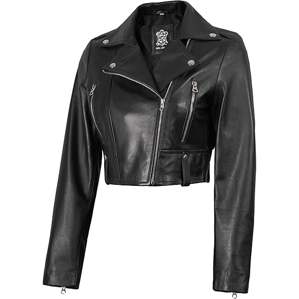 A1 FASHION GOODS Womens Latest Short Fitted Bomber Real Leather