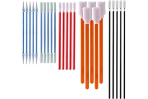 AAwipes Cleanroom Foam Tip Swab Set (5 Colors & Styles, 100 Pack) - Assorted Multi-Use Cleaning Swabs for Camera, Optical Len