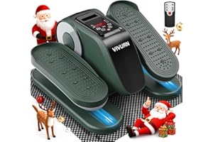 VIVURN® 019 Under Desk Elliptical 12 Adjustable Speeds Motorized Leg Exerciser While Sitting for Seniors As Seen on TV with Non-Slip Mat Low Impact Quiet&Portable Pedal Exerciser for Home and Office