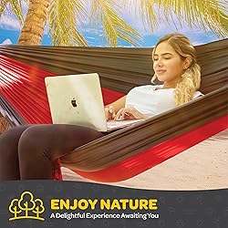 Durable Hammock 400 lb Capacity, Nylon Camping
