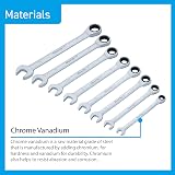 Blue Spot Tools 04310 8Pce Metric Spanner Set 8-19mm Ratchet 72 Teeth view 5