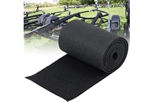 Halero 12in × 13ft Boat Trailer Bunk Carpet Premium 25oz Marine Carpet Black for Boats,Boat Bunk,Trailer,Jet Ski Ramps