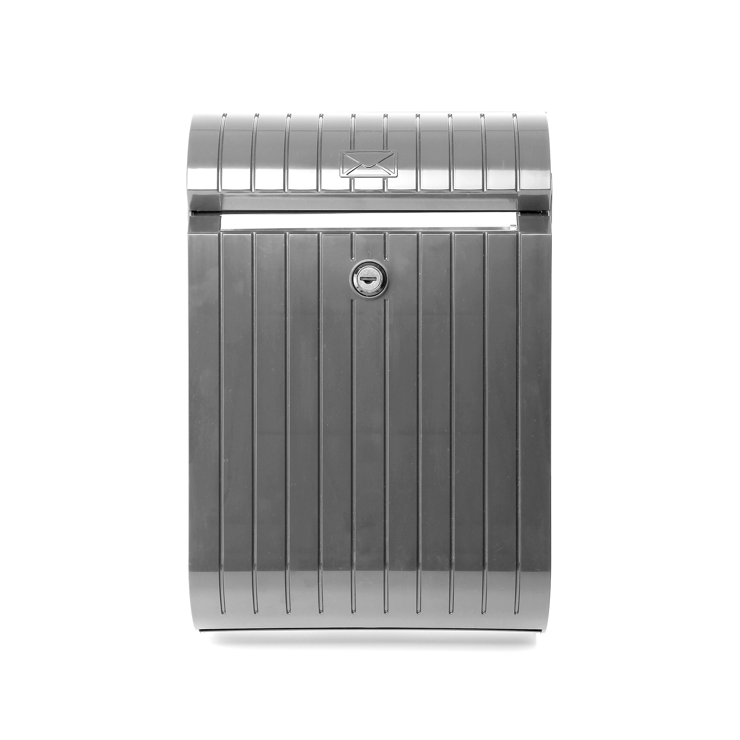 TATAY Mailbox Piccolo, modern design, anthracite grey, made of resistant plastic, anti-UV, easy to maintain, ideal for installation in both single-family homes and communities.