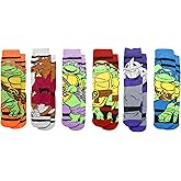 Hyp Teenage Mutant Ninja Turtles TMNT 6 Pair Pack Novelty Athletic Crew Socks for Men, Shoe Size 6-12