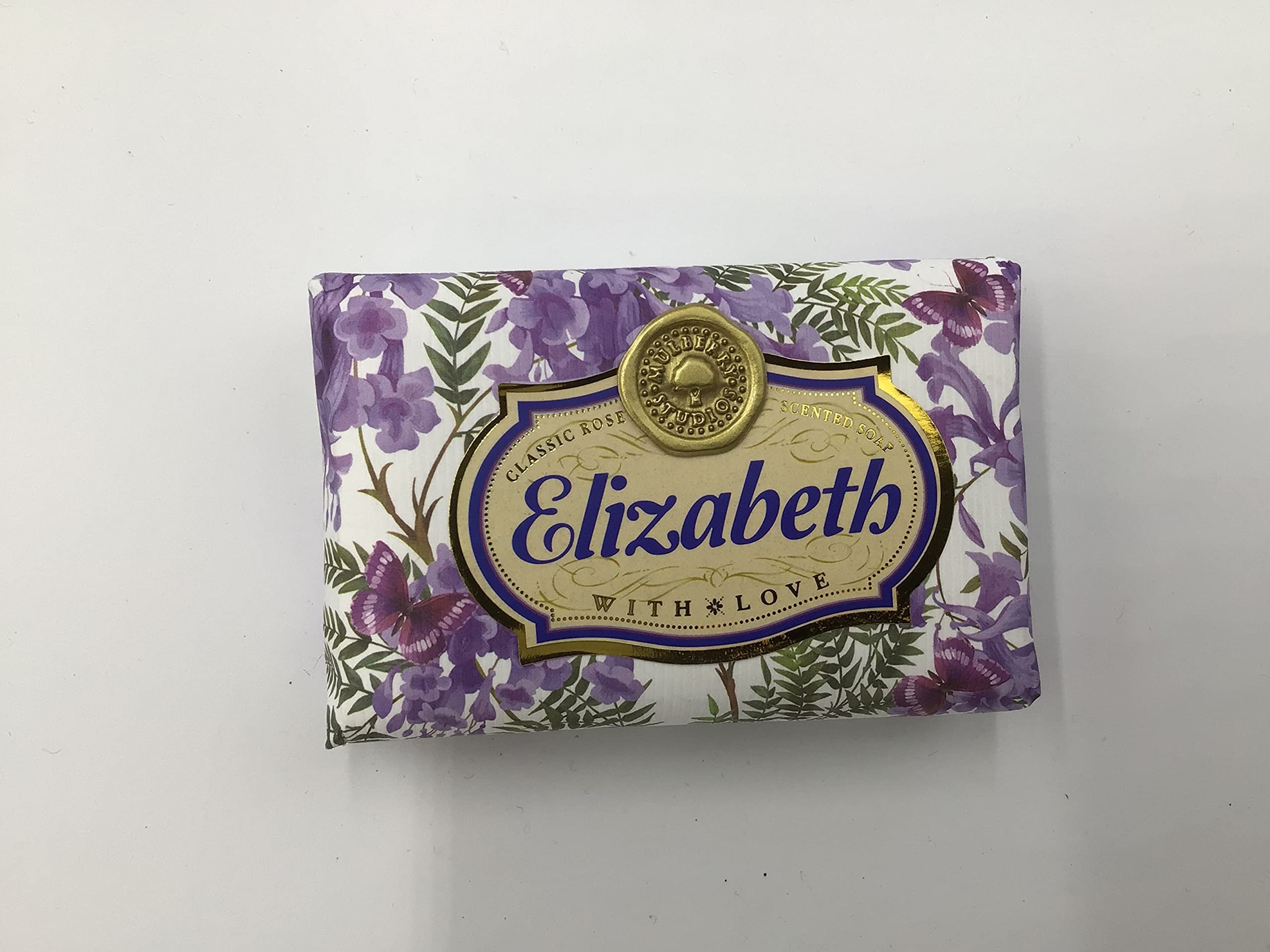 Elizabeth - Gift Soap Bar For Her Birthday Rose Scent Mum Grandmother Cleanser Lather Present Girl
