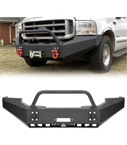 Front Bumper Lower Valance Panel For 1999–2004 Ford F-250/F-350/F-450/F-550 & Excursion – Textured Black, W/Tow Holes 3 thumbnail image