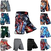 ROAR-INT Kids Mixed Martial Arts MMA Shorts BJJ Cross Training Gym Boxing Grappling Kickboxing Muay Thai Workout Shorts