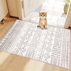 Area Rug 2x3 Entryway Rug, Washable Geometric Boho