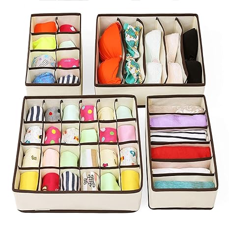 Skyfun Label Fabric Flexible Wardrobes Storage Baskets Cubes