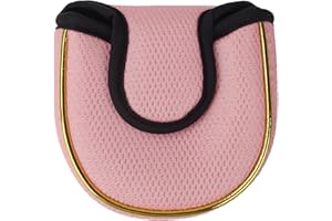 Andux Gold Putter Cover Golf Putter Head Covers Semicircle MT/TG28