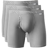 NADS Organic Cotton Boxer Briefs – Hormone-Friendly, Non-Toxic Men’s Underwear for Comfort, Support & Safer Nuts – Multi-Pack