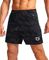 G Gradual Men's Running Shorts with Zipper Pockets